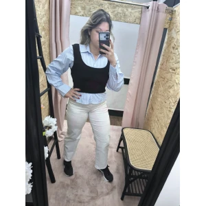 Camisa com Colete em azul e preto, tamanho M