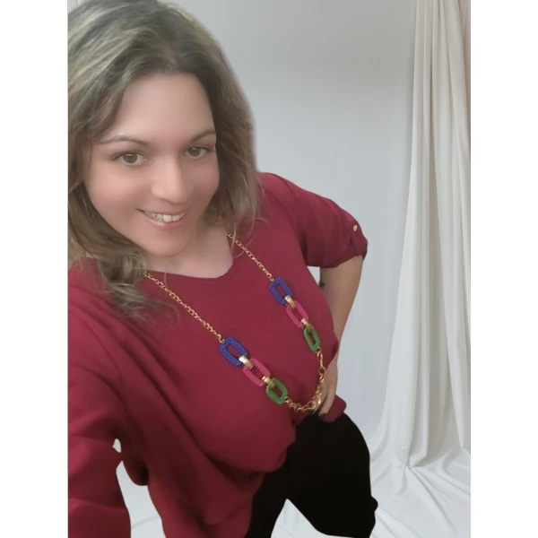 Blusa Moderna e Sofisticada (bordeaux ) - Image 8