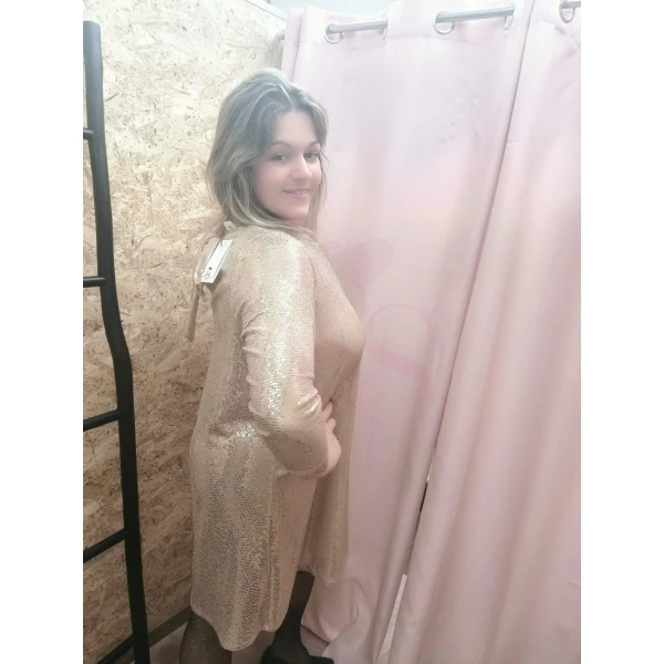 Vestido Shine Luxe ( Dourado ) - Image 7