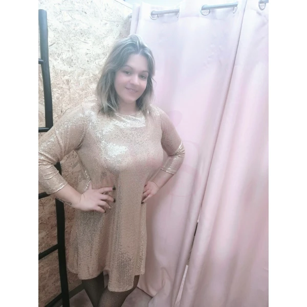 Vestido Shine Luxe ( Dourado ) - Image 2