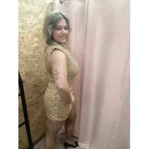 Vestido Glamour Lantejoulas elegante para festas e eventos especiais