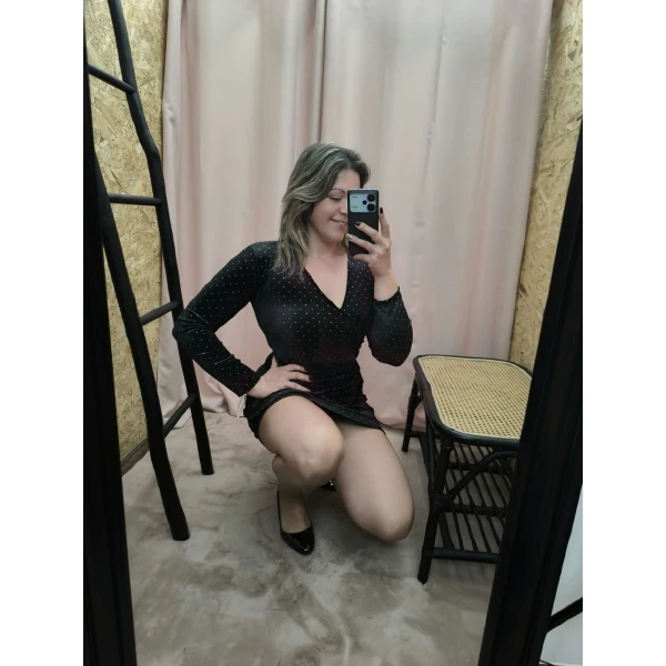 Vestido Glow Elegance (Preto) - Image 7