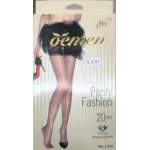 Meia-calça fashion acetinada com brilho discreto e ajuste confortável.