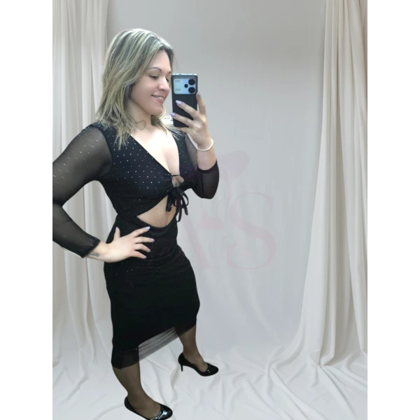 Vestido Preto Elegante - Image 15