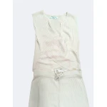 Conjunto elegante Moda Ana em três cores com malha canelada