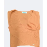 Conjunto elegante Moda Ana em três cores com malha canelada