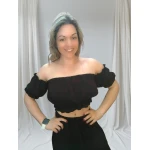 Conjunto feminino elegante casual em duas cores