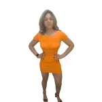 Vestido justo com costas cruzadas Dress Dare to Shape