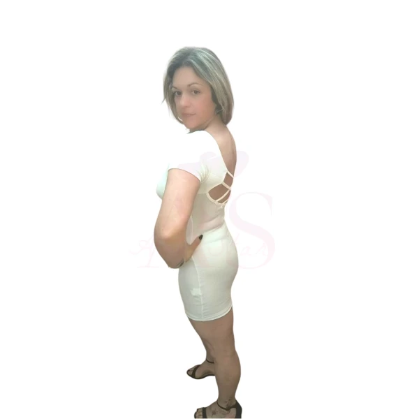 Vestido justo com costas cruzadas Dress Dare to Shape