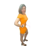 Vestido justo com costas cruzadas Dress Dare to Shape