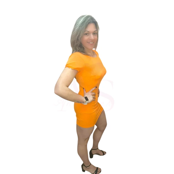 Vestido justo com costas cruzadas Dress Dare to Shape
