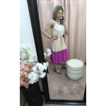 Vestido Bicolor Suave Elegância - Image 5