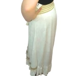 Saia Boho Golden Touch com detalhes dourados