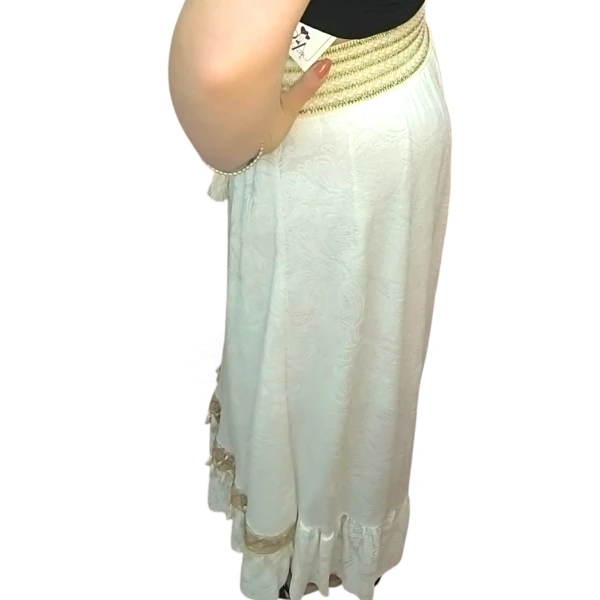 Saia Boho Golden Touch com detalhes dourados