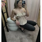 Top Romântico Com Folhos - Image 14