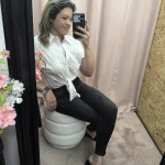 Camisa Cropped Ana star nas cores branca e preta