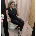 Camisa Cropped Ana star nas cores branca e preta