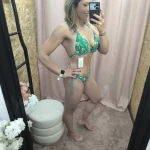 Biquíni Floral Sensação de Verão com estampado tropical, copa push-up e cueca ajustável
