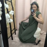 Vestido Plissado Elegância Solta - Image 4