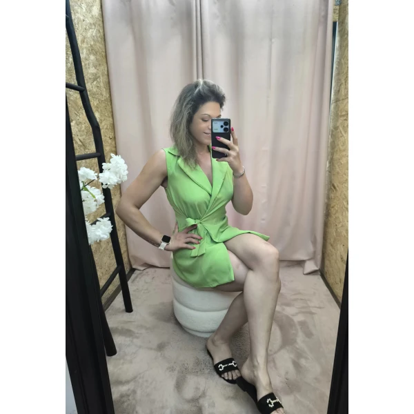 Vestido Colete Verde Lima - Image 10