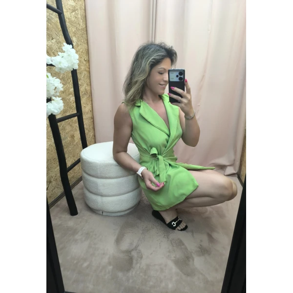 Vestido Colete Verde Lima - Image 5
