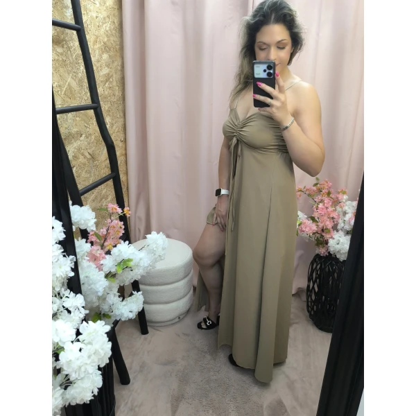 Conjunto Elegante de Verão disponível em verde e bege