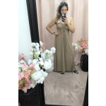 Conjunto Elegante de Verão disponível em verde e bege